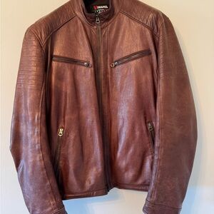 Men's Brown Leather Jacket